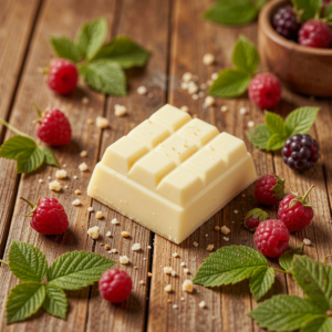 cioccolato bianco e lamponi