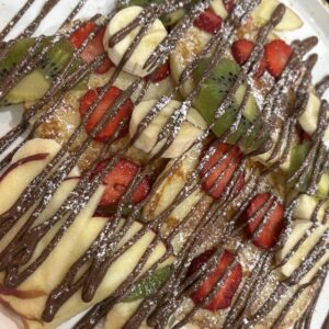 nutella e frutta mista
