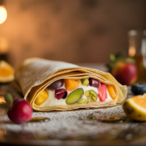 pistachio, cioccolato bianco e frutta